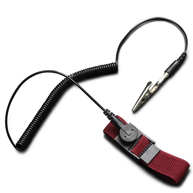 Mobudy Anti Static Wrist Strap with grounding Wire ESD Anti Static Wristband Adjustable Coiled Cord Anti Shock Wristband (1) - Image 4